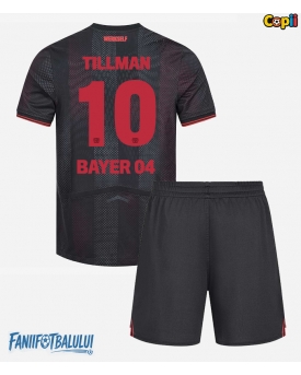 Bayer Leverkusen Malik Tillman #10 Echipament de Fotbal Replică 2025-26 Copii Acasa (+ Șorturi)